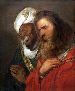 Jan lievens Saladin and Guy de Lusignan oil painting